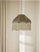 Velvet Fringed Oversized Shade