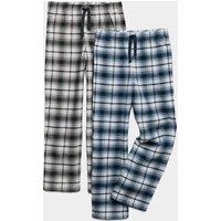 2pk Pure Cotton Checked Pyjama Bottoms (6-16 Yrs)