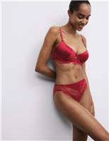 Forget Me Not Satin Wired Demi Cup Bra (A-E)