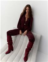 Satin Peter Pan Collar Tie Detail Blouse