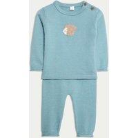 2pc Knitted Hedgehog Outfit (0-12 Mths)