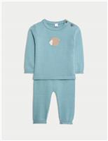 2pc Knitted Hedgehog Outfit (0-12 Mths)