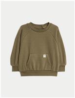 Cotton Blend Fleece Lined Sweatshirt (0-3 Yrs)