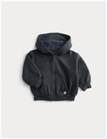 Fleece Lined Zip Up Hoodie (0-3 Yrs)