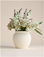 Artificial Hydrangea Arrangement in Magnesia Pot