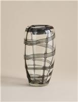 Medium Check Glass Vase