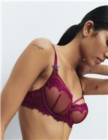 Magda Embroidery Wired Balcony Bra (A-E)