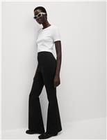 Ponte High Waisted Kickflare Leggings