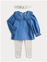 2pc Cotton Rich Denim Top & Bottom Outfit (0-6 Yrs)