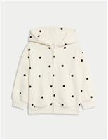 Cotton Rich Polka Dot Hoodie (2-8 Yrs)
