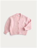 Chunky Knit V-Neck Textured Cardigan (2-10 Yrs)