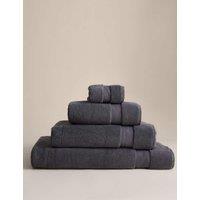 M&S Turkish Cotton Luxury Hotel Towel Charcoal