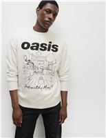 Cotton Rich Oasis Graphic Sweatshirt