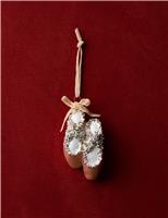 Glass Hanging Ballet Slippers Decoration