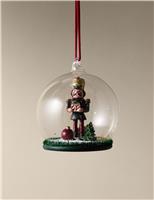 Hanging Nutcracker Cloche Decoration