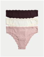 3pk Cotton Rich Brazilian Knickers