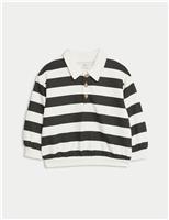 Cotton Rich Striped Rugby Sweatshirt (0-6 Yrs)