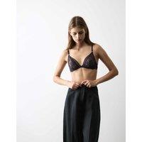 Monaco Embroidery Wired Plunge Bra (A-E)