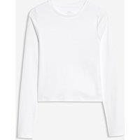 M&S Cotton Rich Ribbed Plain Top (6-16 Yrs) Ivory