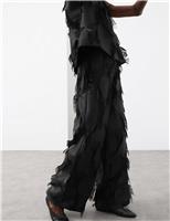 Fringe Wide Leg Trousers
