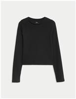 Cotton Rich Ribbed Plain Top (6-16 Yrs)