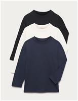 3pk Pure Cotton Tops (2-8 Yrs)