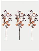 Set of 3 Artificial Berry Single Stems