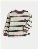 Pure Cotton Textured Striped Long Sleeve Top (2-8 Yrs)