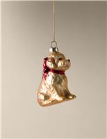Glass Hanging Cockapoo Decoration