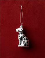 Dalmatian Glass Hanging Decoration