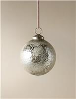 Glass Mercury Oversized Bauble