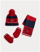 Kids Spider-Man Hat, Scarf and Mittens Set (1-13 Yrs)