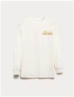 Pure Cotton Botanical Graphic Top (6-16 Yrs)