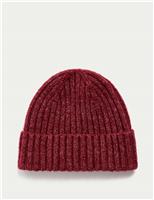 Kids Knitted Ribbed Beanie Hat (0-13 Yrs)