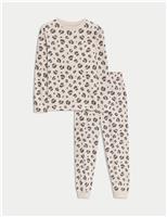 Pure Cotton Leopard Print Pyjamas (1-16 Yrs)