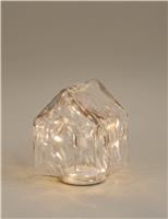 Confetti Glass Light Up House Decoration