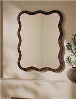 Tortoiseshell Scallop Wall Mirror