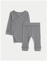 2pc Cotton Rich Grow with Me Outfit (0-3 Yrs)