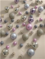 80pk Shatterproof Baubles
