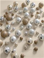 80pk Shatterproof Baubles