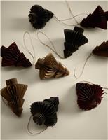 9pk Paper Hanging Tree Decorations
