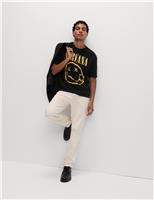 M&S Pure Cotton Nirvana T-Shirt Black