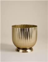 Scallop Metal Planter