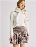 Pure Cotton Check Rara Skirt (6-16 Yrs)