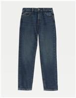 M&S Pure Cotton Relaxed Fit Jeans (6-16 Yrs) Medium Blue