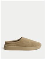 Suede Mule Slippers