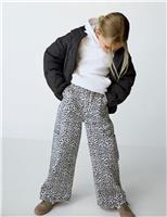 Wide Leg Animal Print Jeans (6-16 Yrs)