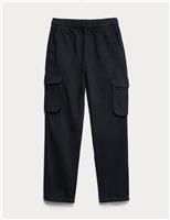 Pure Cotton Woven Cargo Trousers (6-16 Yrs)