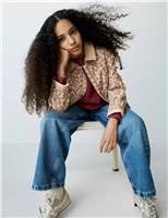 Pure Cotton Leopard Print Jacket (6-16 Yrs)