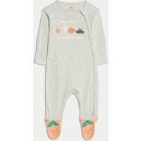 Pure Cotton Halloween Sleepsuit (0-9 Mths)